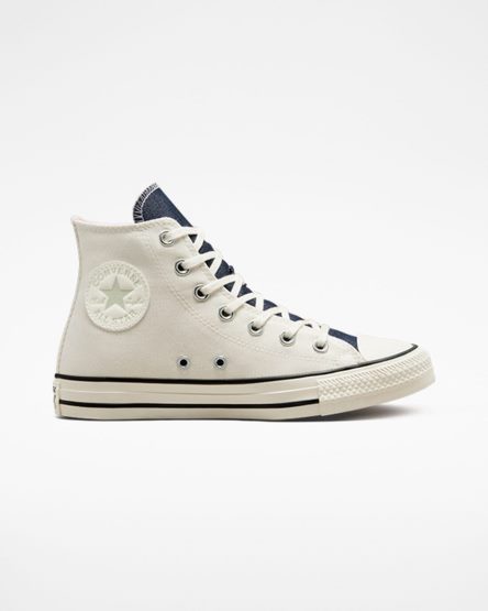 Dámské Boty Vysoké Converse Chuck Taylor All Star Denim Béžový Tmavě Blankyt Olivy Zelené | CZ ZCBN17